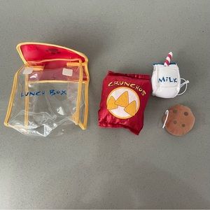 Build A Bear Lunch Box Snacks Chips Milk Cookie Accessories Plush Toys